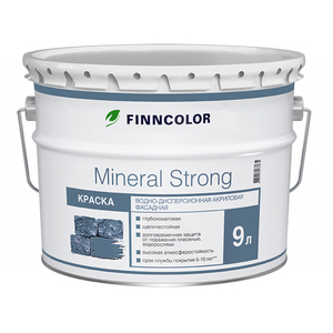 FINNCOLOR MINERAL STRONG краска фасадная, водно дисперсионная, матовая, база C (9л)