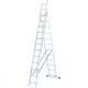 Лестница, 3 х 12 ступеней, алюминиевая, трехсекционная, Россия, Сибртех